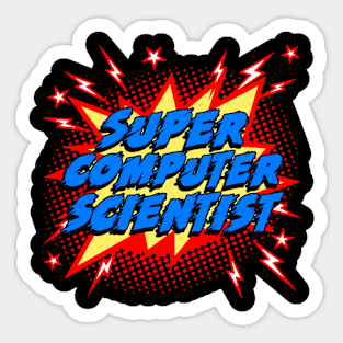 Super Computer Scientist Sticker